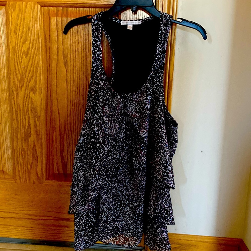 Black print Sarah Spencer Women’s size XL top